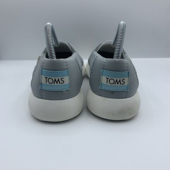 TOMS 10016731 Women's Alpargata Mallow Puff in Mid Grey  Size 8 - Picture 2 of 9